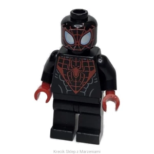 Figurka LEGO sh0190 Spider-Man (Miles Morales) - Red Webbing on Head, Red Hands [Super Heroes (Marvel) : Ultimate Spider-Man] | minifigurka ludzik