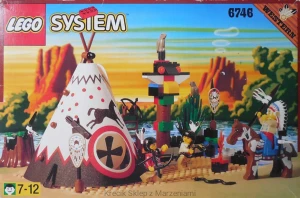LEGO 6746 Chief's Tepee [Western: Indians] z instrukcją | dziki zachód Indianie wioska Indian tipi