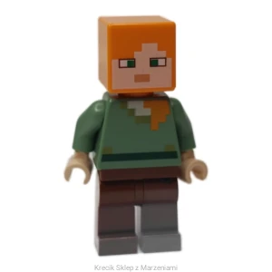 Figurka LEGO min017 Alex - Reddish Brown Legs [Minecraft] | minifigurka ludzik