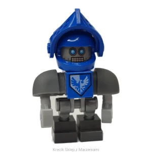 Figurka LEGO nex090 Clay Bot - Dark Bluish Gray Shoulders, Blue Visor [NEXO KNIGHTS] | minifigurka ludzik
