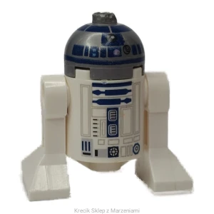 Figurka LEGO sw1085 Astromech Droid, R2-D2 - Flat Silver Head, Dark Pink Dots and Large Receptor [Star Wars] | minifigurka ludzik