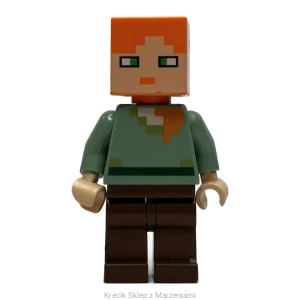 Figurka LEGO min017 Alex - Reddish Brown Legs [Minecraft] | minifigurka ludzik