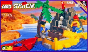 LEGO 6254 Rocky Reef [Pirates: Classic Pirates] | piraci pirat wyspa szkielet