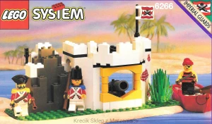 LEGO 6266 Cannon Cove [Classic Pirates: Imperial Guards {Redcoats}] z instrukcją | piraci żołnierze wyspa strażnica