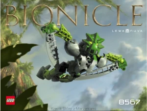 LEGO 8567 Lewa Nuva [BIONICLE: Toa Nuva] z instrukcją | zielony powietrzny