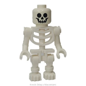 Figurka LEGO gen047 Skeleton - Standard Skull, Bent Arms Vertical Grip [Holiday & Event : Halloween] | minifigurka ludzik