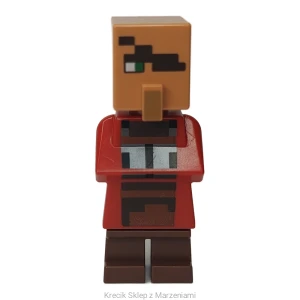 Figurka LEGO min121 Villager (Blacksmith) - Savannah Biome Outfit [Minecraft] | minifigurka ludzik