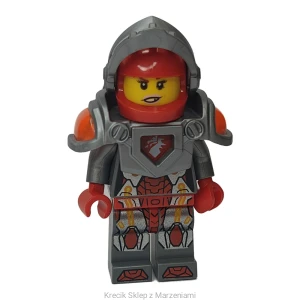 Figurka LEGO nex016 Macy Halbert - Flat Silver Visor and Armor [NEXO KNIGHTS] | minifigurka ludzik