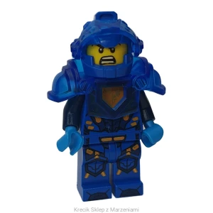 Figurka LEGO nex023 Clay Moorington - Blue Helmet, Trans-Dark Blue Visor and Armor (Ultimate Clay) [NEXO KNIGHTS] | minifigurka ludzik