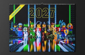 [PRZEDSPRZEDAŻ] KALENDARZ 2027 z grafikami retro - WZÓR 5 VINTAGE [A3] wersja EN