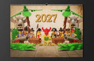 [PRZEDSPRZEDAŻ] KALENDARZ 2027 z grafikami retro - WZÓR 4 PIRATES [A3] wersja EN