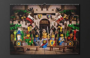 [PRZEDSPRZEDAŻ] KALENDARZ 2027 z grafikami retro - WZÓR 3 CASTLE [A3] wersja EN