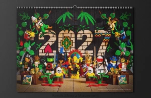 KALENDARZ 2027 z grafikami retro - WZÓR 1 JUNGLE [A3] wersja PL