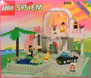LEGO 6416 Poolside Paradise [Town: Paradisa] z instrukcją i pudełkiem | city miasto paradise willa z basenem basen